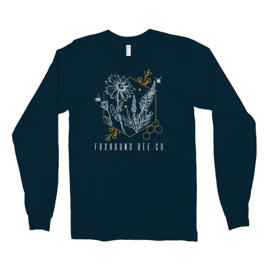 Abstract Flower Long Sleeve Tee Shirt