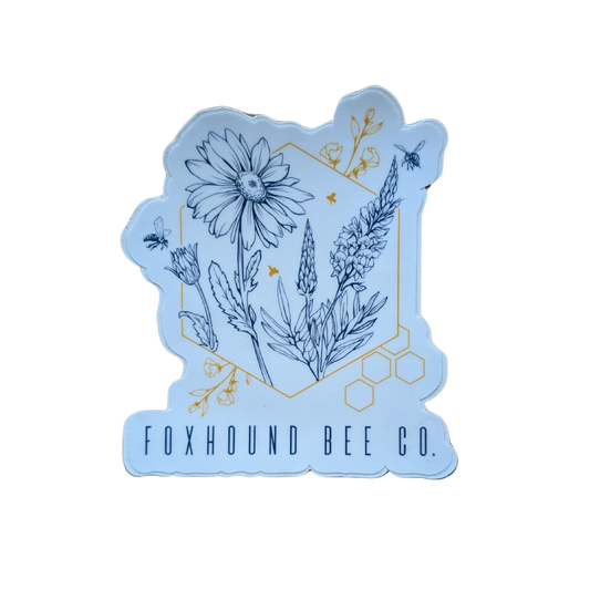 Abstract Flowers Vinyl Sticker
