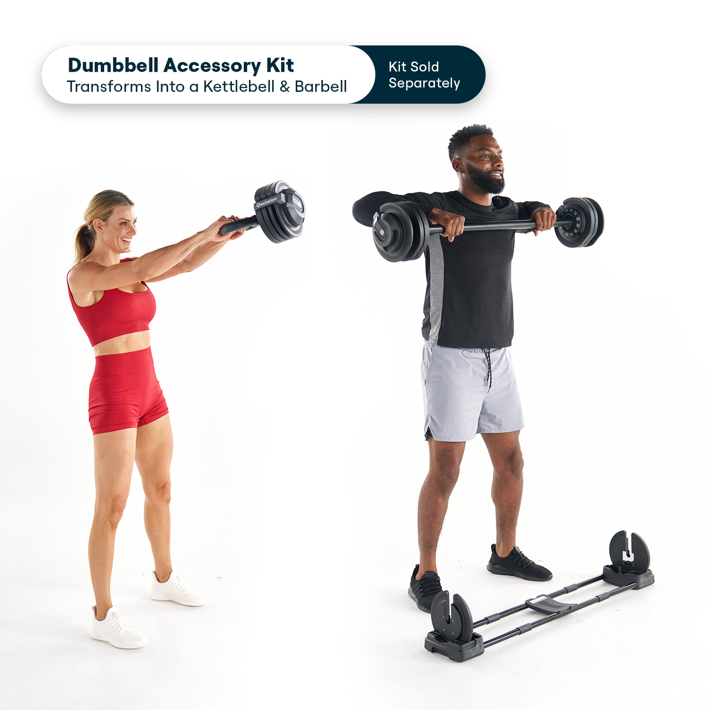 Echelon Adjustable Dumbbells with Stand