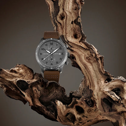 The Altitude - Gunmetal/Walnut
