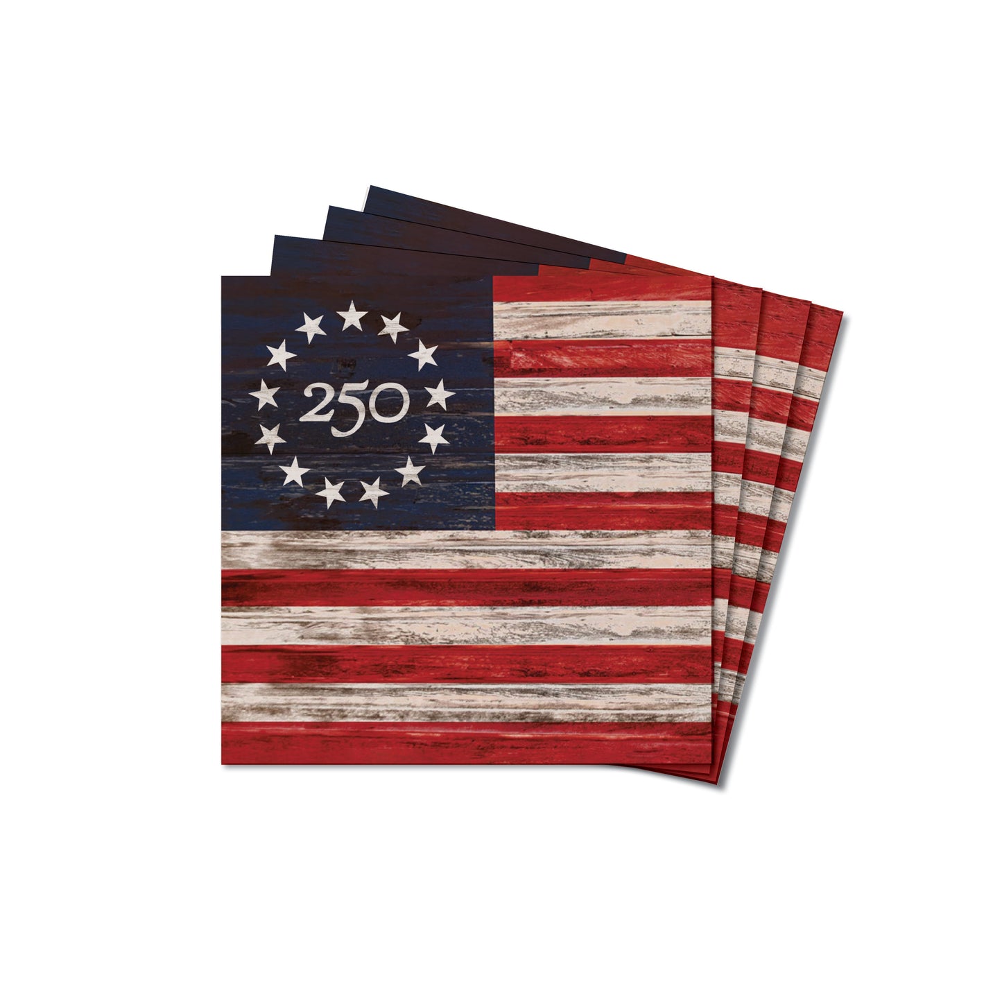 Collective - Freedom 250 Flag Coaster Set