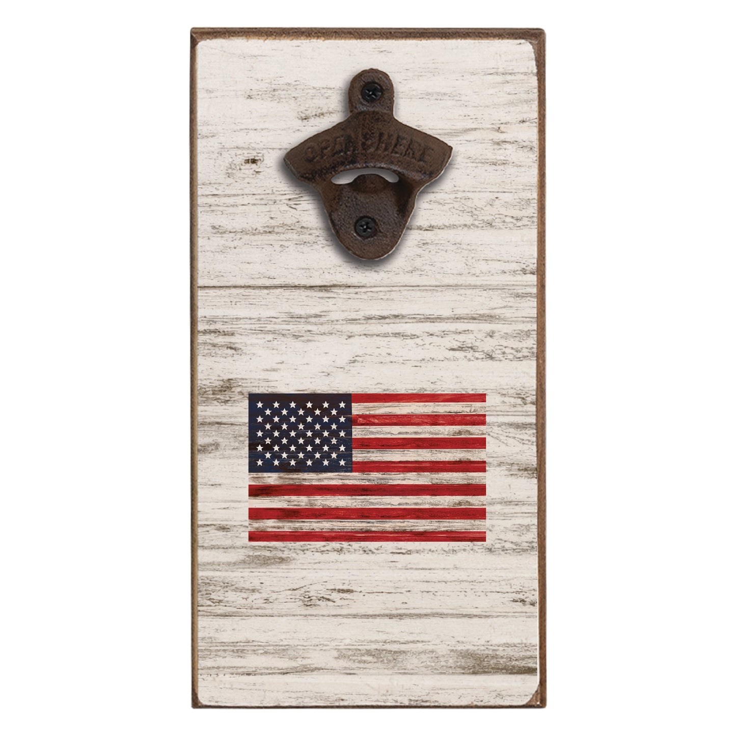 Collective - American Flag Bottle Opener - White