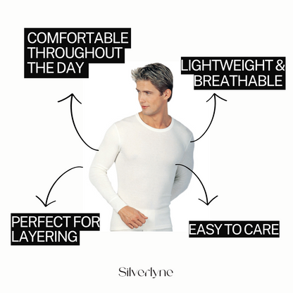 Angora and Wool | Long sleeve base layer shirt (Men's)