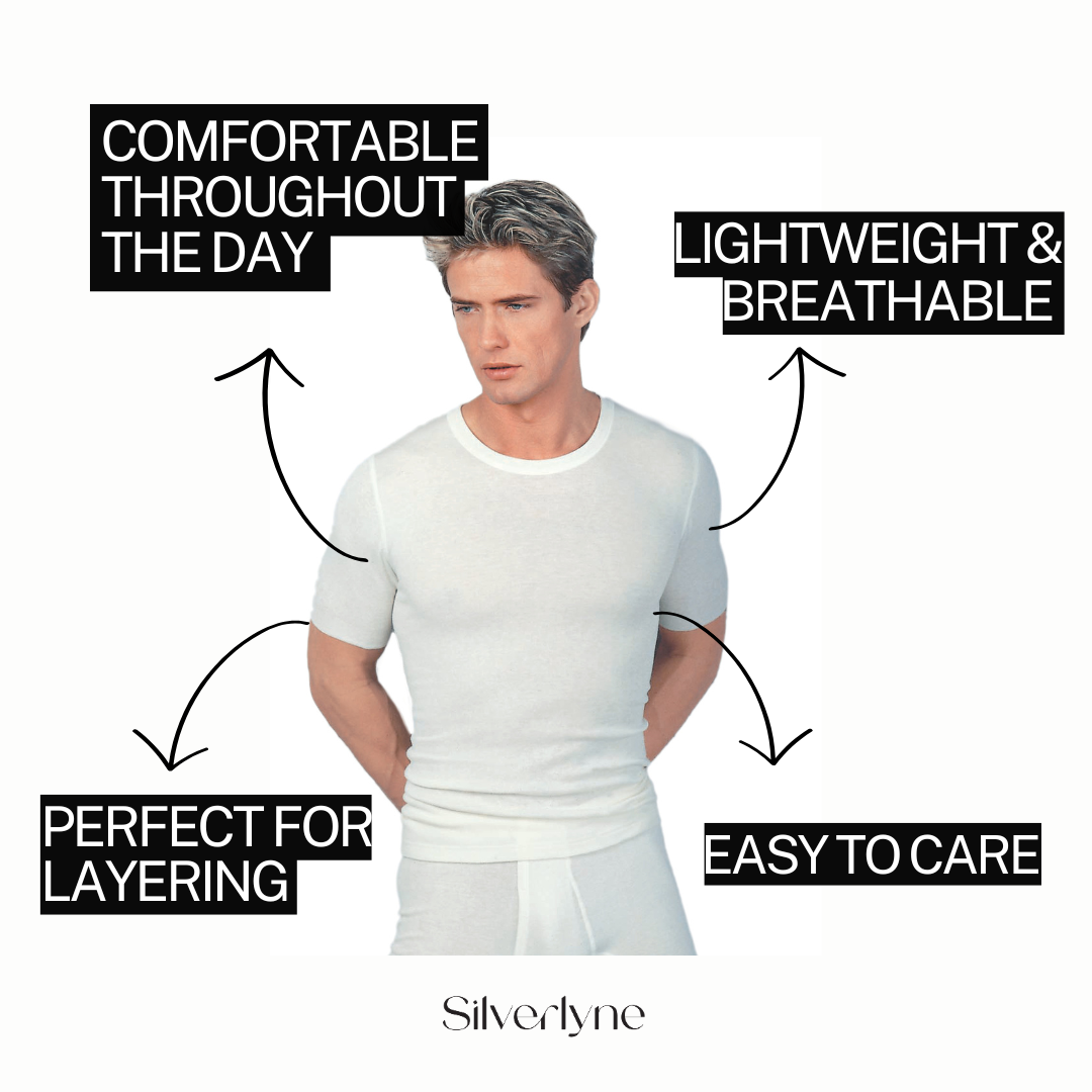 Angora and Wool | Short sleeve base layer shirt (Men's)