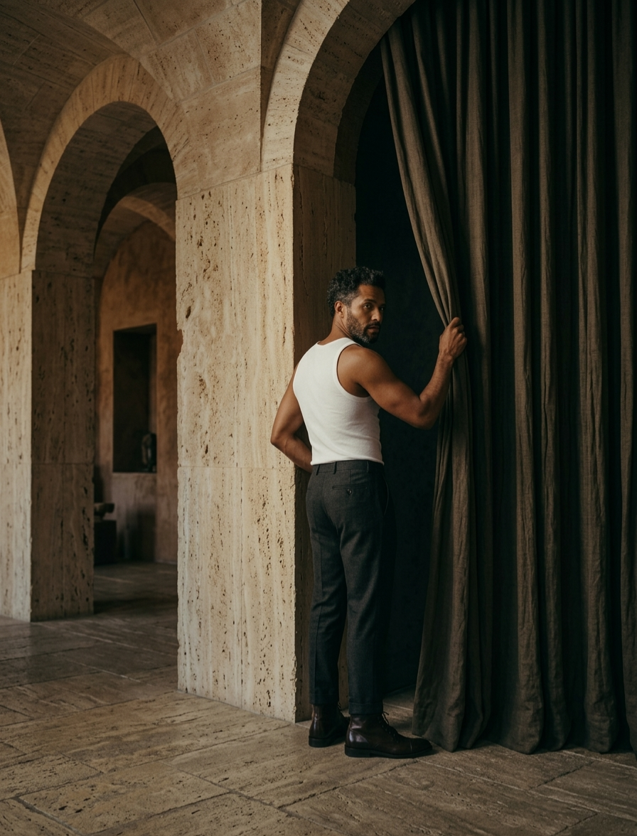 Angora and Wool | Sleeveless base layer shirt (Men's)