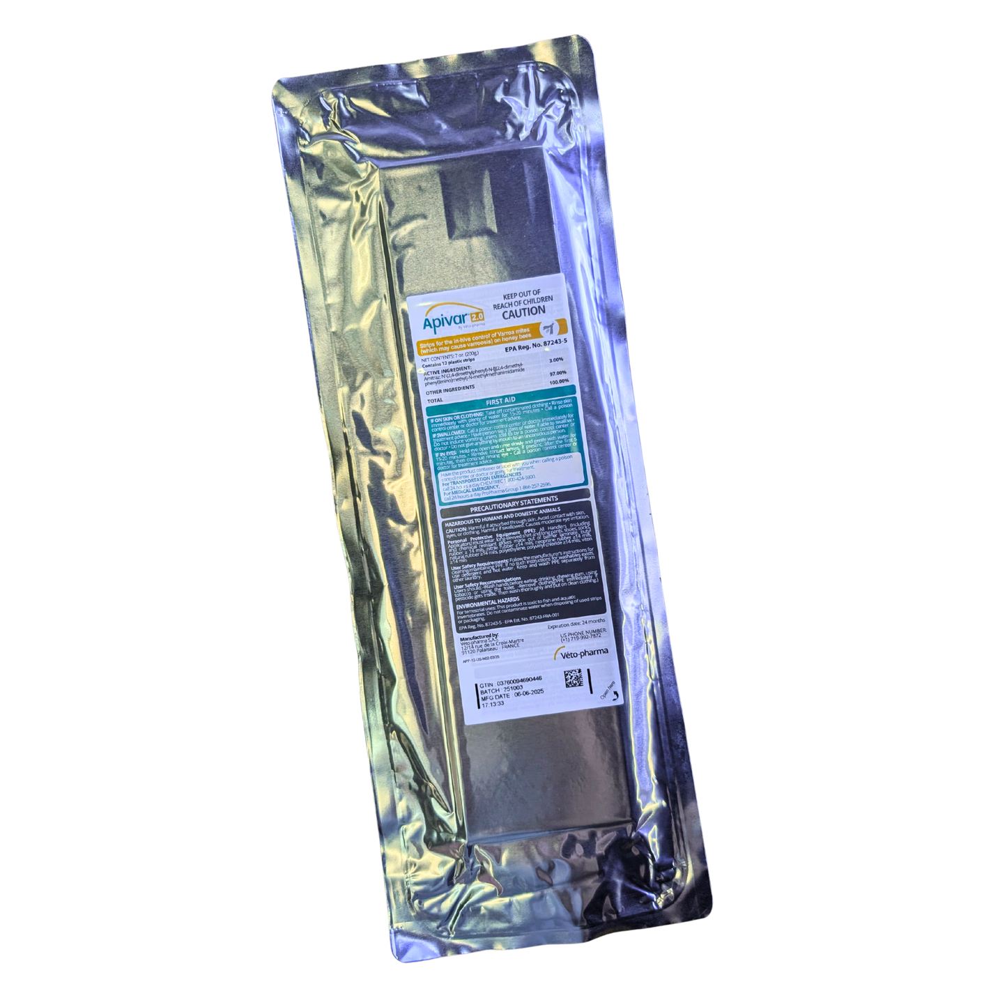 Apivar 2.0 Varroa Mite Strips