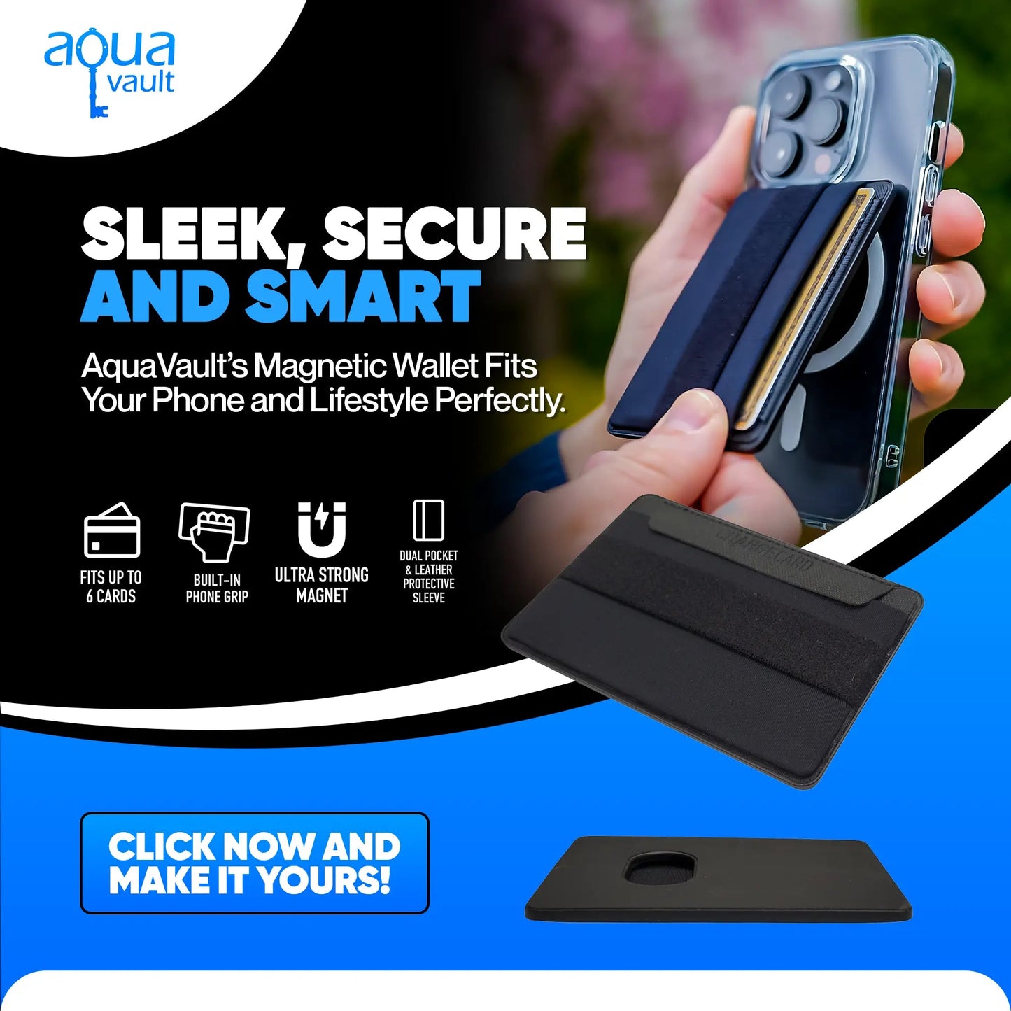 ClickGrip Magnetic Wallet