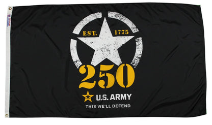 Army 250th Anniversary Flag 3'x5' - Official | Made in USA