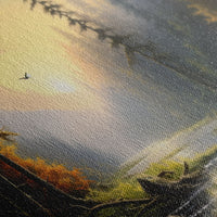 Forest Wall Art, Trees Art Print, Sunset Art, Forest Wall Art, Canvas Print, Wall Art, 3 Piece Wall Art, Dorm Room Art, Ranch House Decor