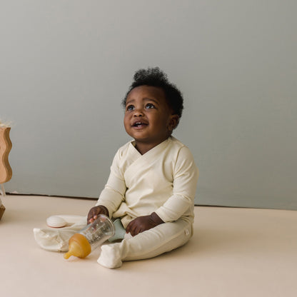 Cotton Footed Kimono  | Natural
