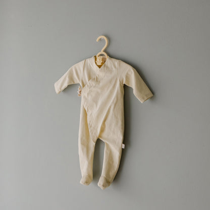 Cotton Footed Kimono  | Stripe