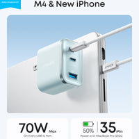 Anker Nano Charger (70W, 3 Ports)