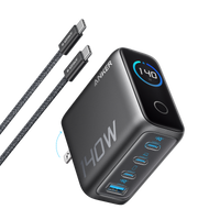 Anker Charger (140W, 4-Port, PD 3.1) with USB-C Cable