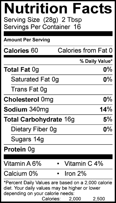 BBQ Sauce 16 oz