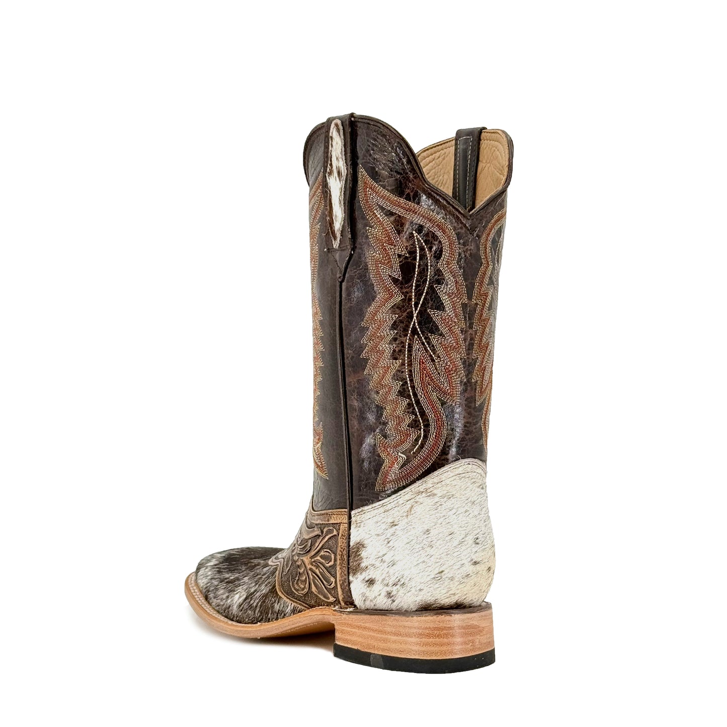 Men's Bulldog Hand Tooled Boots - Long Horn / Cowhide