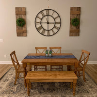 Thin Spindle Leg Bench