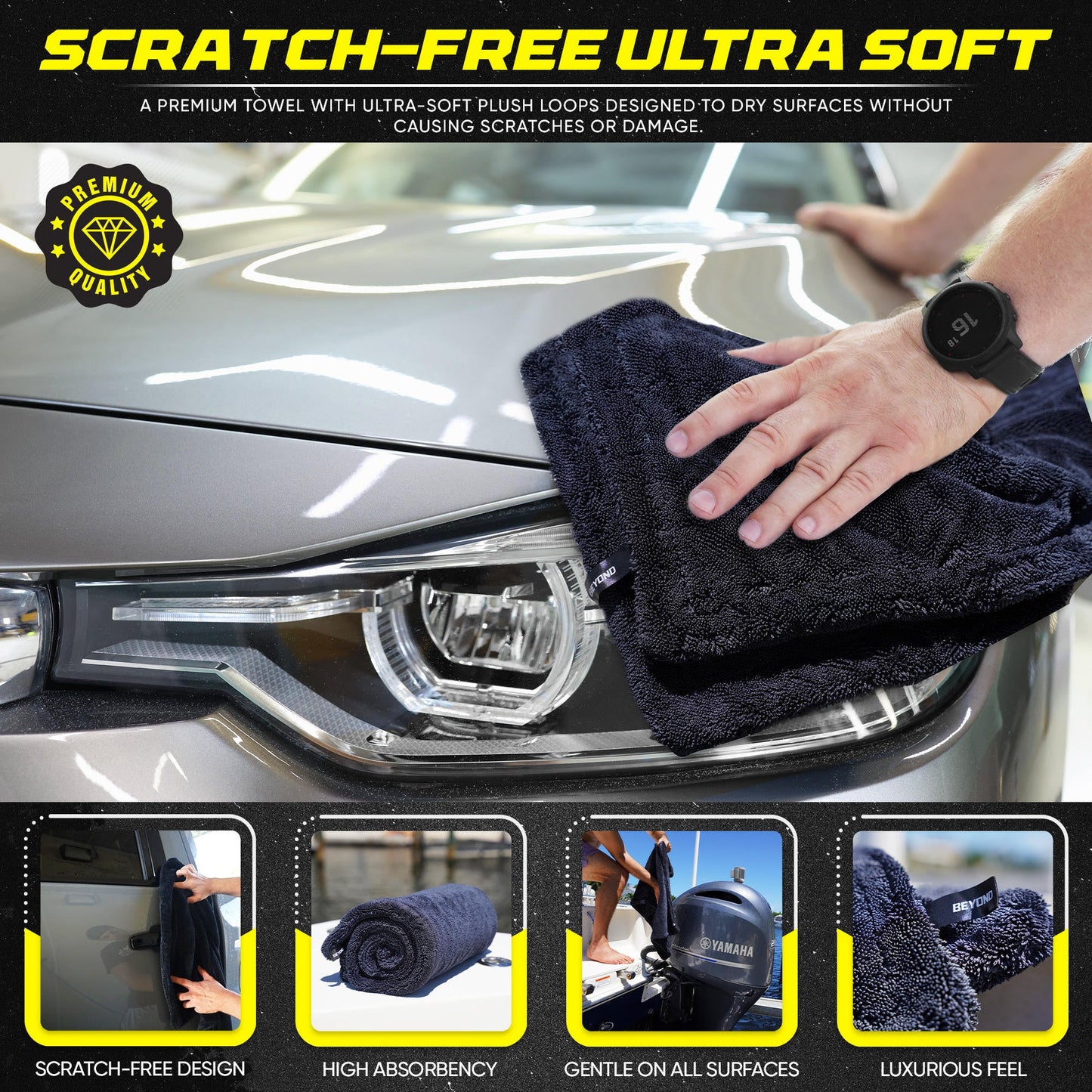 Beyond Drying Towel - Super Absorbent Large Premium Microfiber Towel