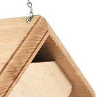 Hand Crafted Pine Wood Hanging Bird House for Carolina Wrens - Made in USA