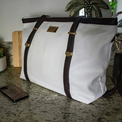 Anna XL Vegan Leather Weekender Duffel Bag