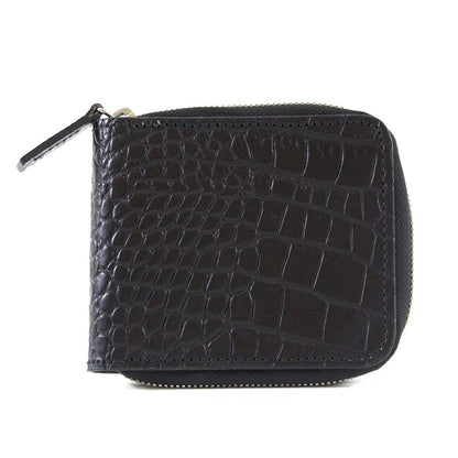 Alligator Embossed Leather Zip-Around Wallet | BPW7573