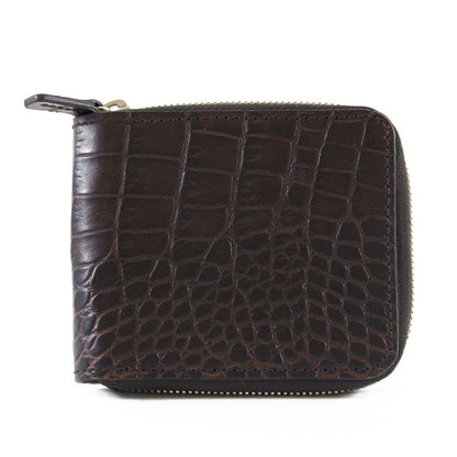 Alligator Embossed Leather Zip-Around Wallet | BPW7573