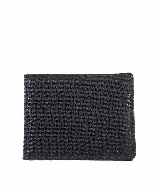 Slim Chevron Embossed Leather Wallet | Bryant Park - USA Made