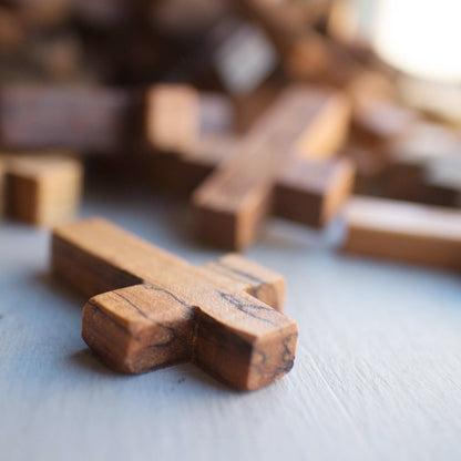 Handmade Wooden Pocket Crosses