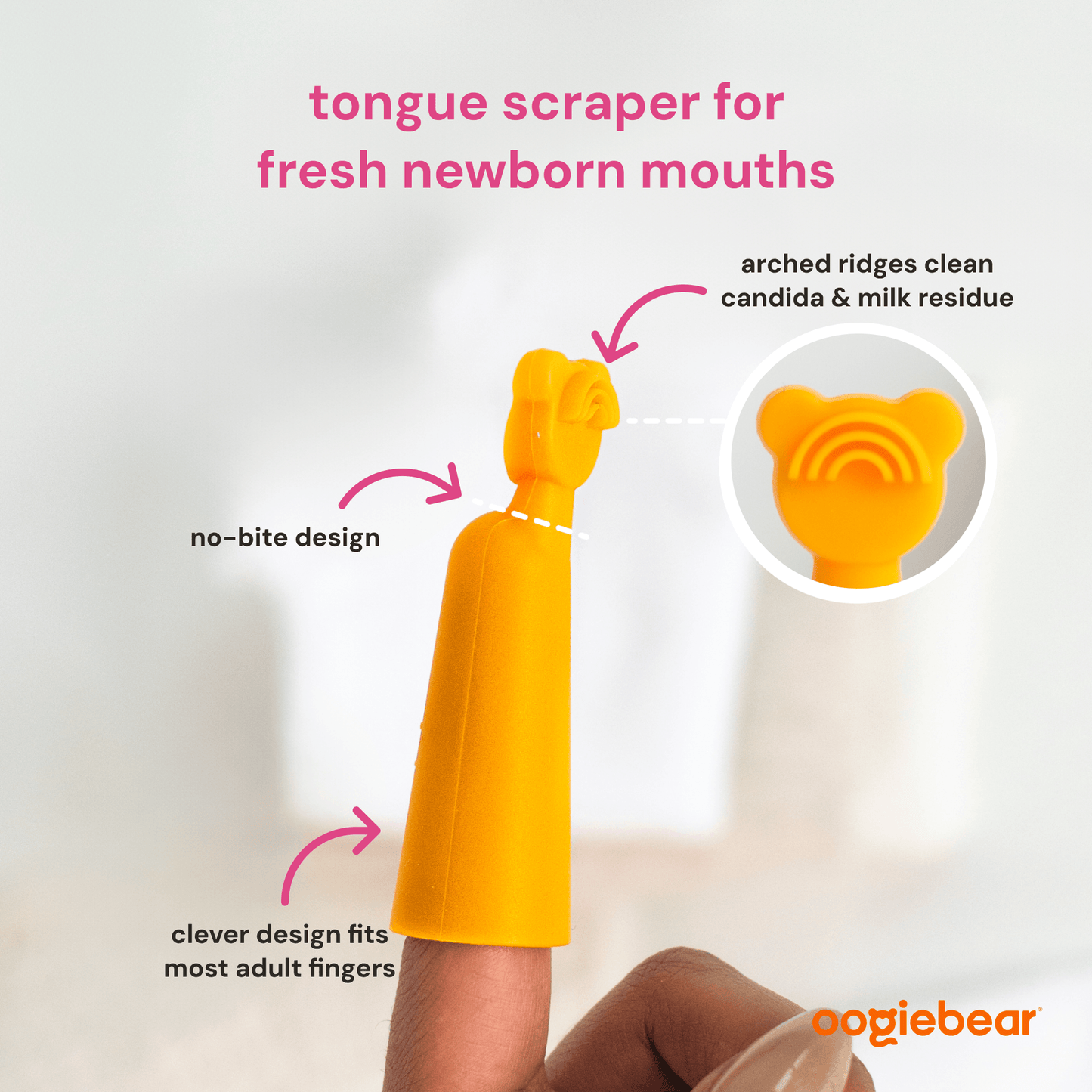 oogiebear baby finger brush & tongue scraper