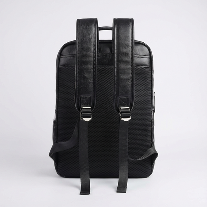 Men’s Leather Backpack – Water-Resistant 17 Laptop Ready