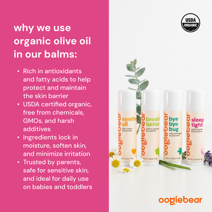 oogiebear organic balm collection (4-pack)