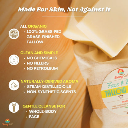 Face & Body Tallow Soap Bar
