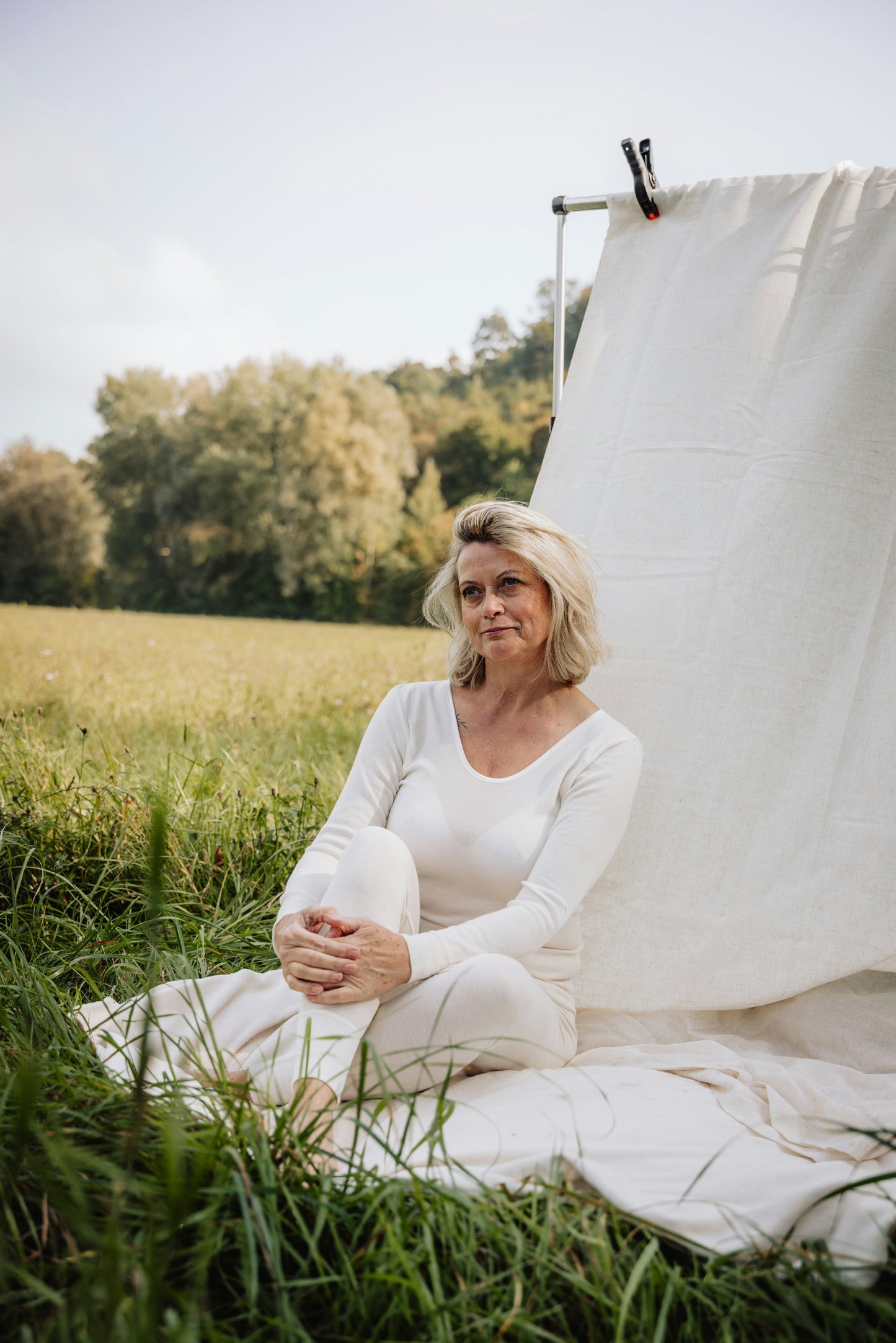 Angora and Silk | Long sleeve base layer shirt (Women's)