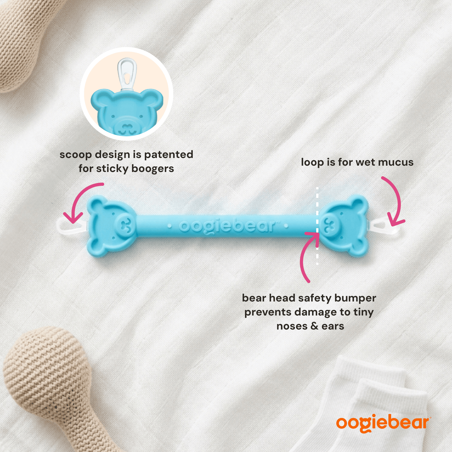 oogiebear bear pair nose & ear kit