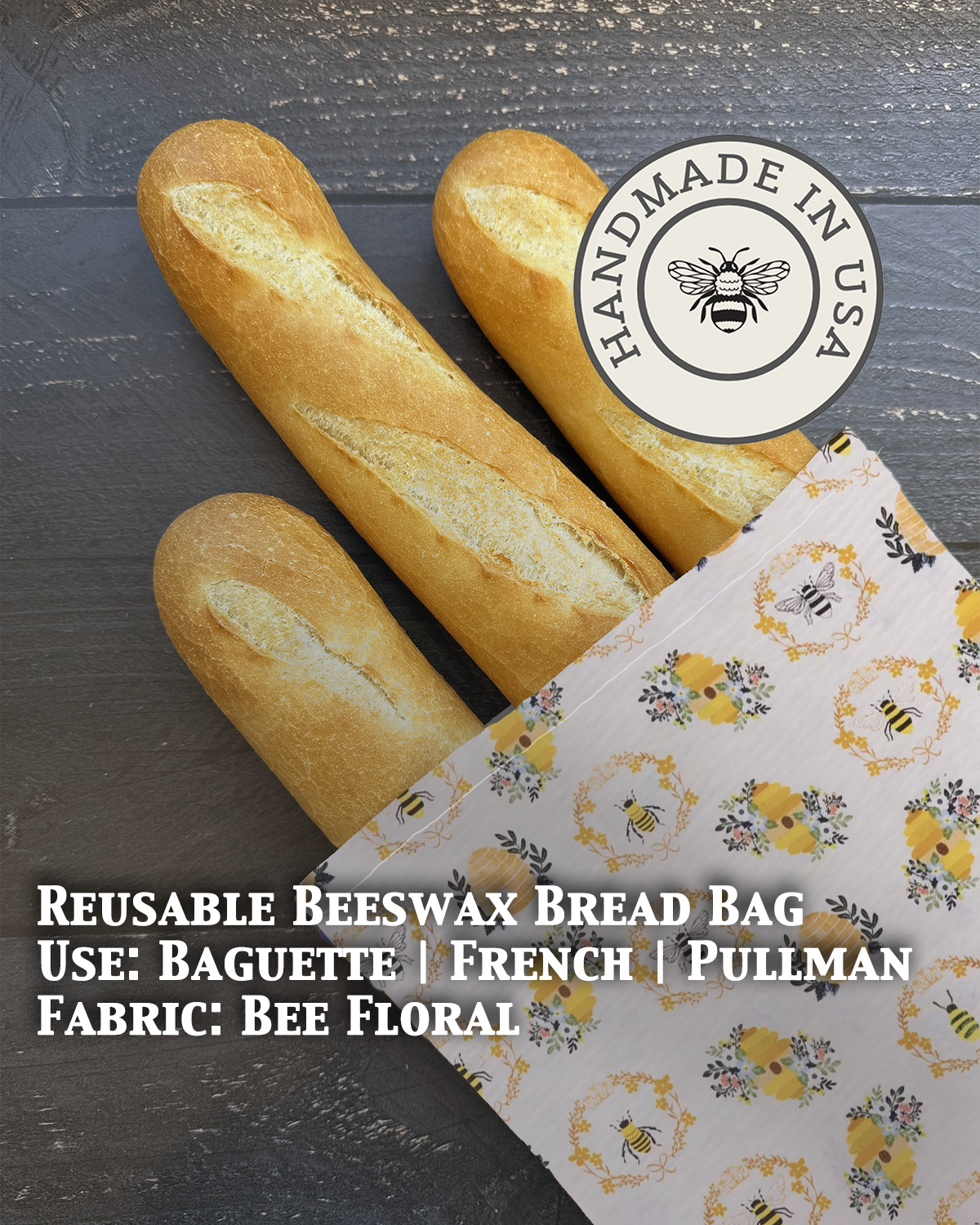 Baguette | Beeswaxed Bag