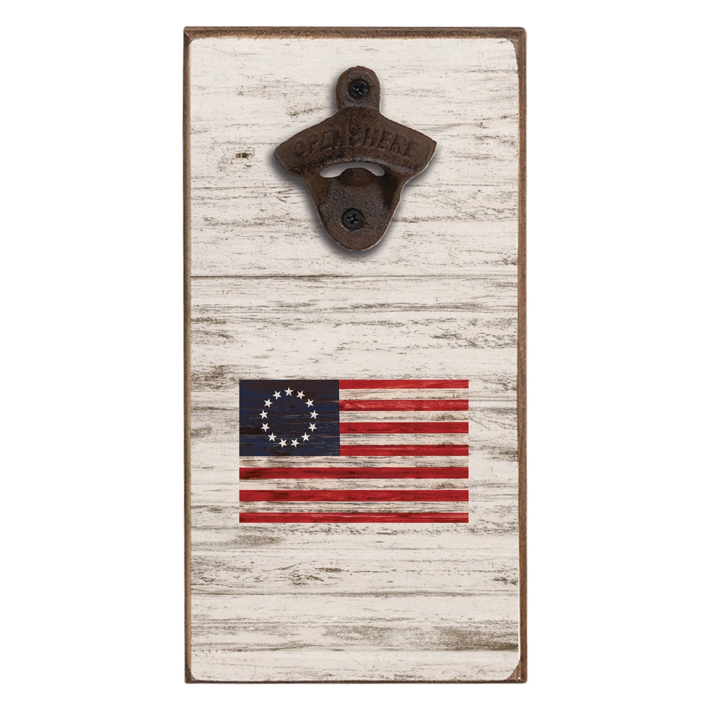 Collective - Betsy Ross Flag Bottle Opener - White