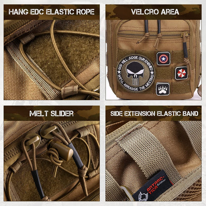 Military Anti-Cut Waterproof Tactical Range Sling Bag