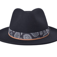 Casual Wool Felt Fedora Hat Lash