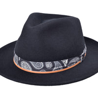 Casual Wool Felt Fedora Hat Lash
