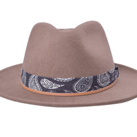 Casual Wool Felt Fedora Hat Lash
