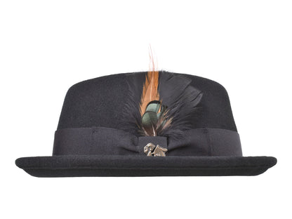 Wool Felt Classic Hat Pork Pie Stingy