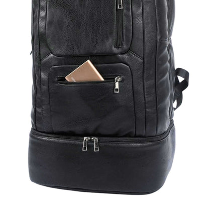 Black Leather Patented Carry On Backpack (Only 300 Made)