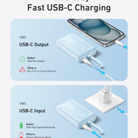 Anker Zolo Power Bank (10K, 30W) with a 5.4-inch (13.7 cm) built-in USB-C cable.
