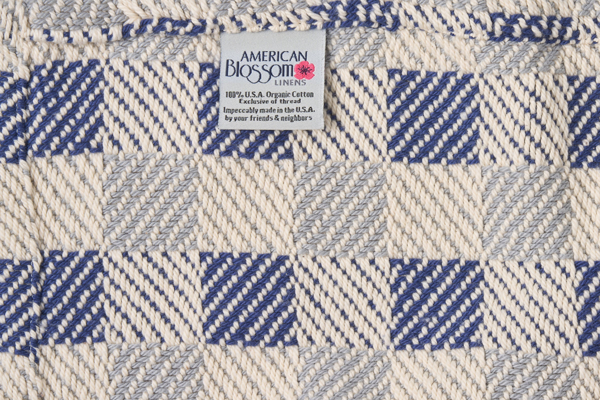 Block Pattern Cotton Blanket