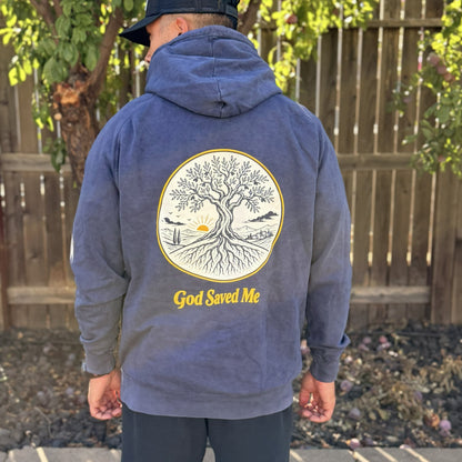 Olive Tree Hoodie: 100% ring-spun cotton