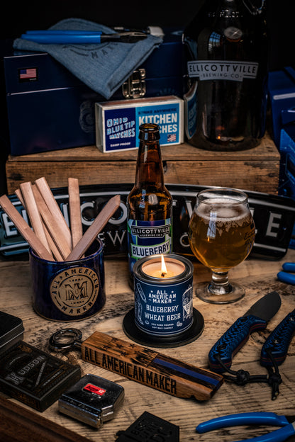 Blueberry Wheat Beer Candle