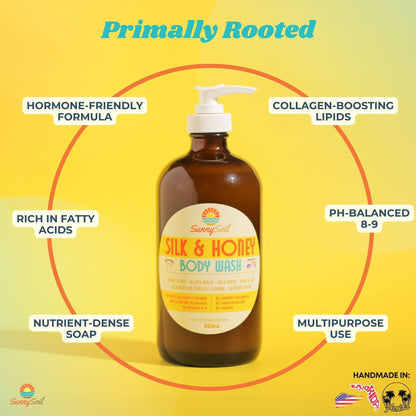 Silk & Honey Body Wash (16oz)
