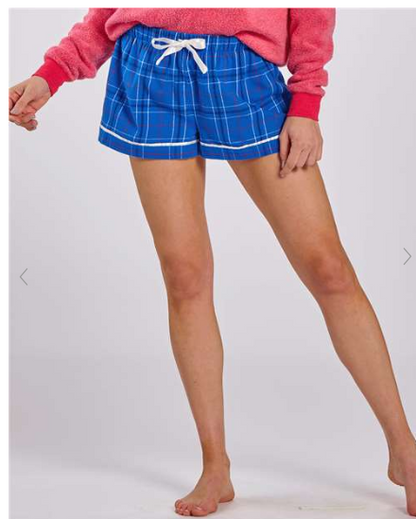 Lacrosse Flannel Women's Shorts - SUBW6501STKCROSS