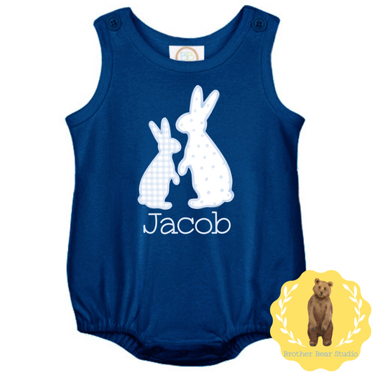 Bunny Duo with name Bubble