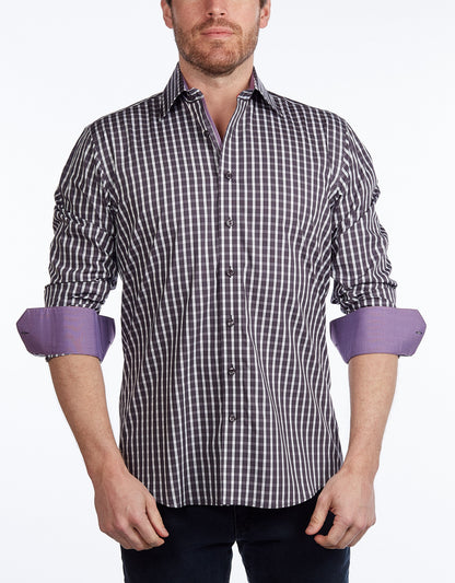 Button-Up Shirt // -  Contemporary Fit - Contrast trimming - final sale - Size Small