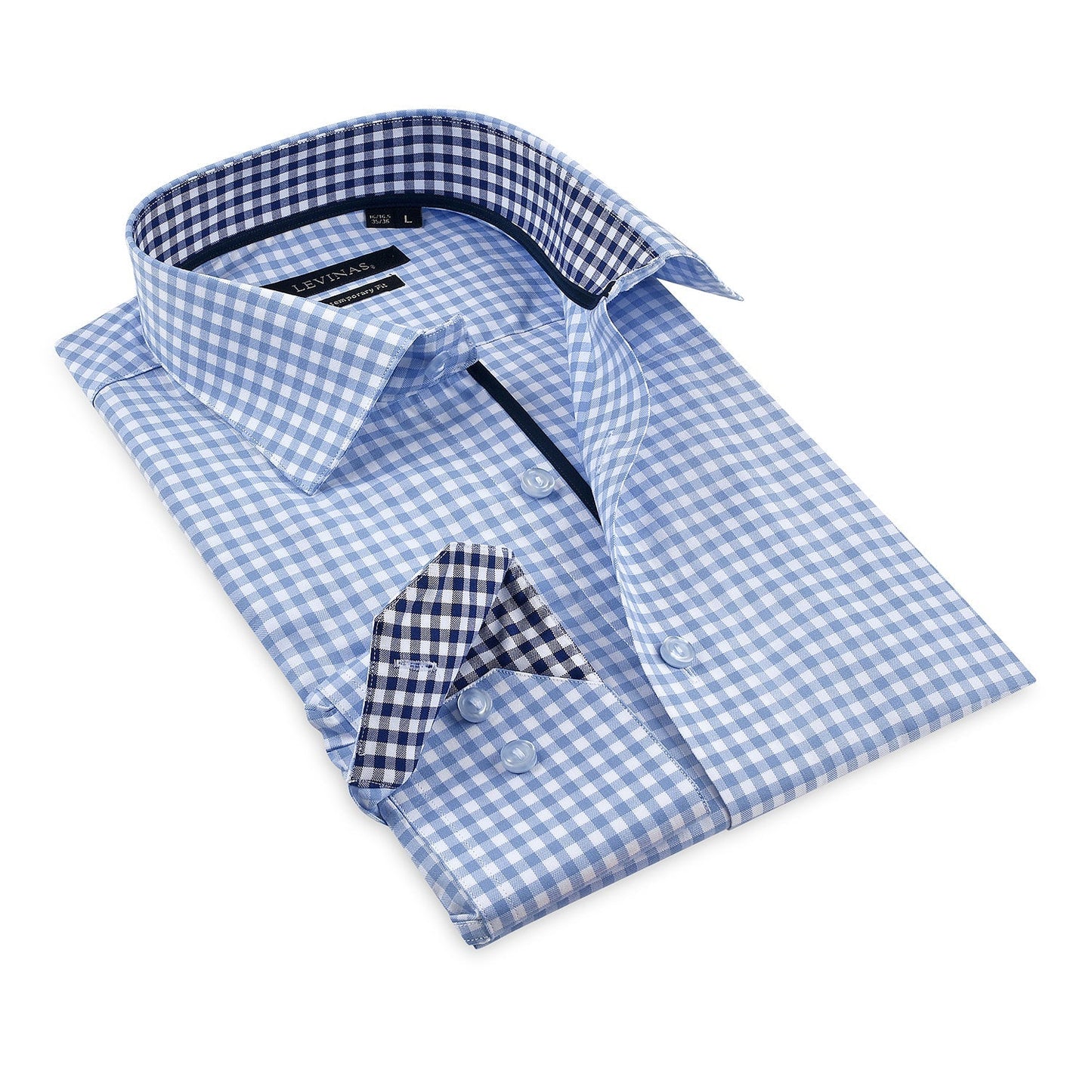 Button-Up Shirt // -  Contemporary Fit - Contrast trimming - final sale - Size Small